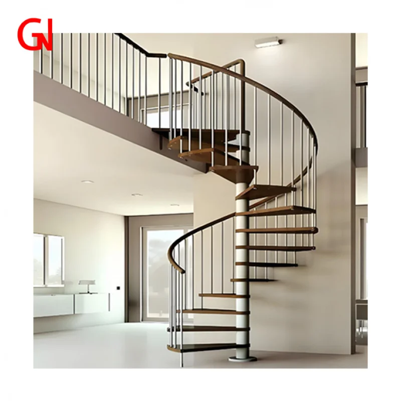 Custom.Modern Hot Selling Stairs Customizable Metal Assembled Stairs Unique Circular Stairs