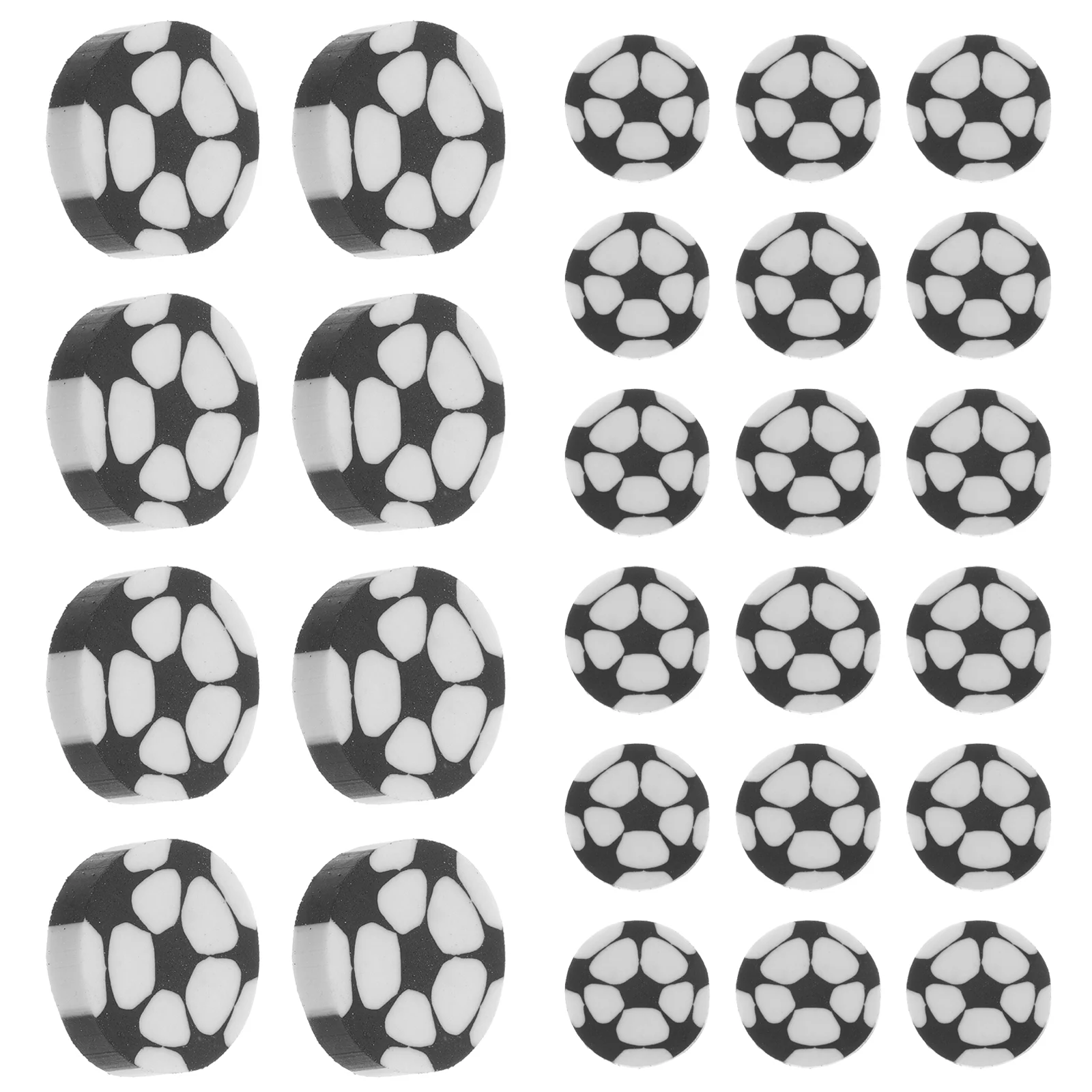 70 Pcs Stationery Football Rubber Child Sports Balls Erasers for School Kids