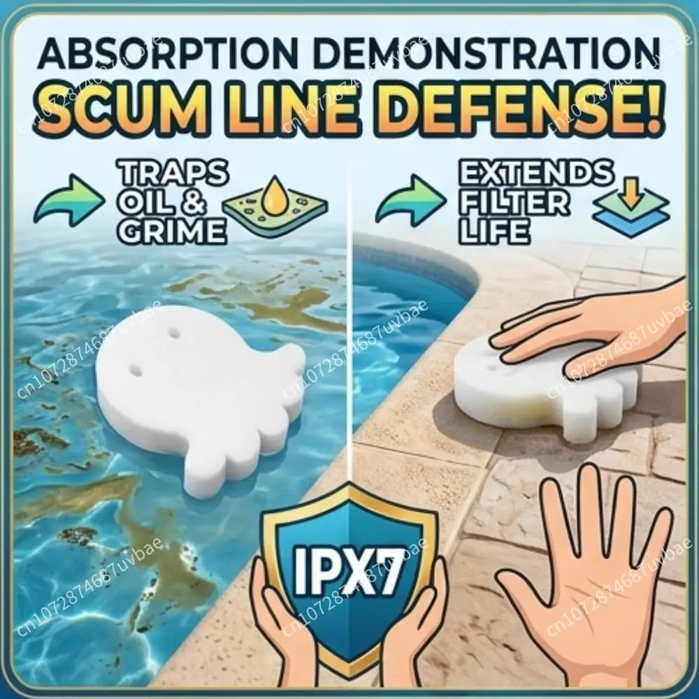 6-24PCS Swimming Pool Cleaning Tool Octopus Design Oil Absorbing Sponge Scum Remover For Spas Hot Tubs High Quality Filtration