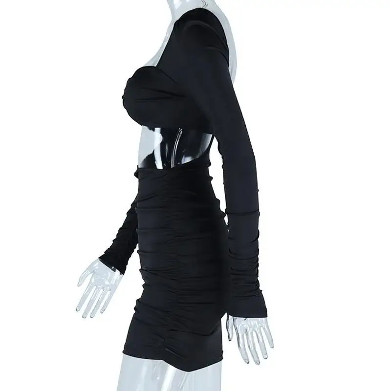 Sukienki bodycon Klubowe damskie Paski Szampańskie Dekolt w serduszko Linia trąbka Długość do kostek Ceremonia Przezroczysta Nakładka 2025 Plaża Abstrakcyjne Odmładzające