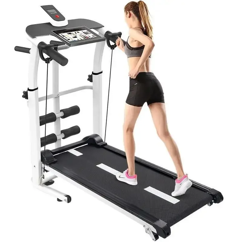 Smart Exercise Bike Small Walking Machine With Lcd Screen Running Platform Ski Treadmill For Home Use