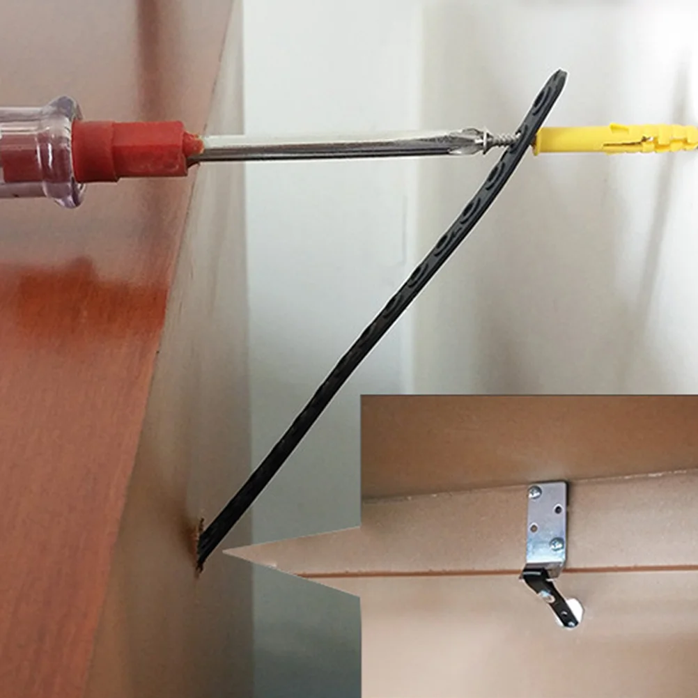 

2pcs Furniture Safety Anchors Anti Tip Earthquake Straps Adjustable Child Furniture Straps Wall Cabinet Falling Prevention