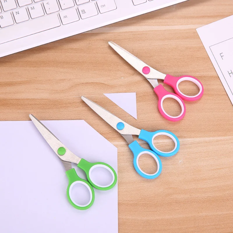 1/3pcs Paper Cutting Art Scissors for Kids School Office Cutting Scissors Stainless Steel Scissors Stationery Supplies