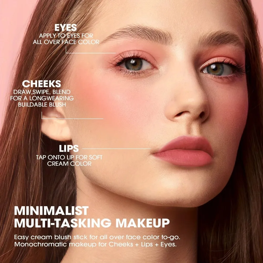 6 Colors Liquid Blush Waterproof Matte Cheek Liquid Blush Cream Sponge Head Color Enhancing Makeup Rouge Women Makeup Cosmetics