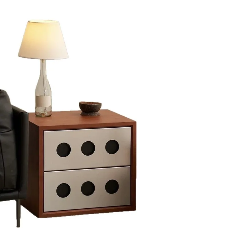 Solid wood combined cabinet, Bauhaus living room storage cabinet, small apartment medium and ancient style storage living