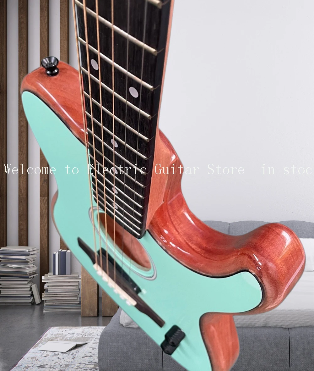hot Electric Guitar, blue Color, Semi Hollow Body, Rosewood Fingerboard,High Quality, Fast Shipping #ASP654286