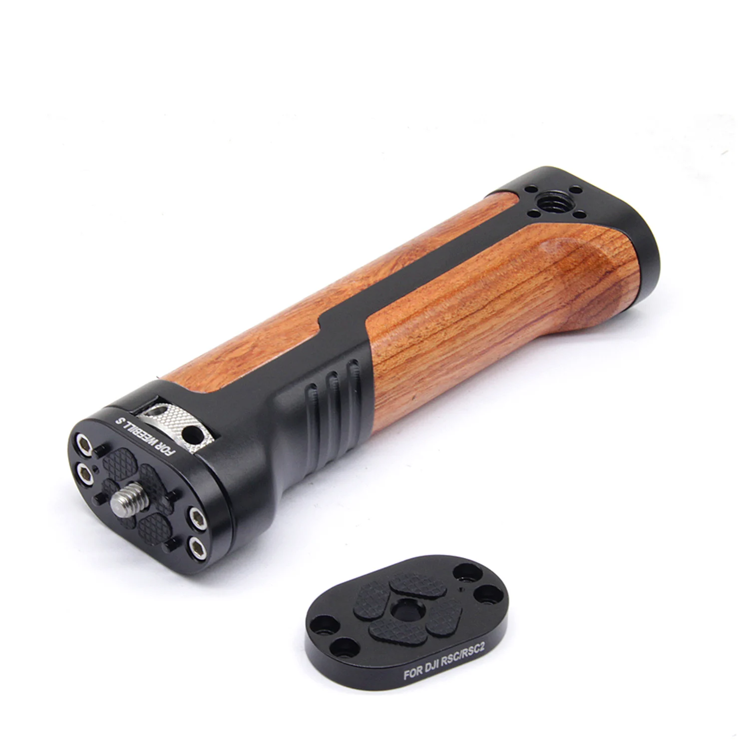 Wooden Handle for ZHIYUN Weebill LAB S SLR Universal Hand Grip with Alai Locating Hole Extended Bar for Zhiyun Stabilizer