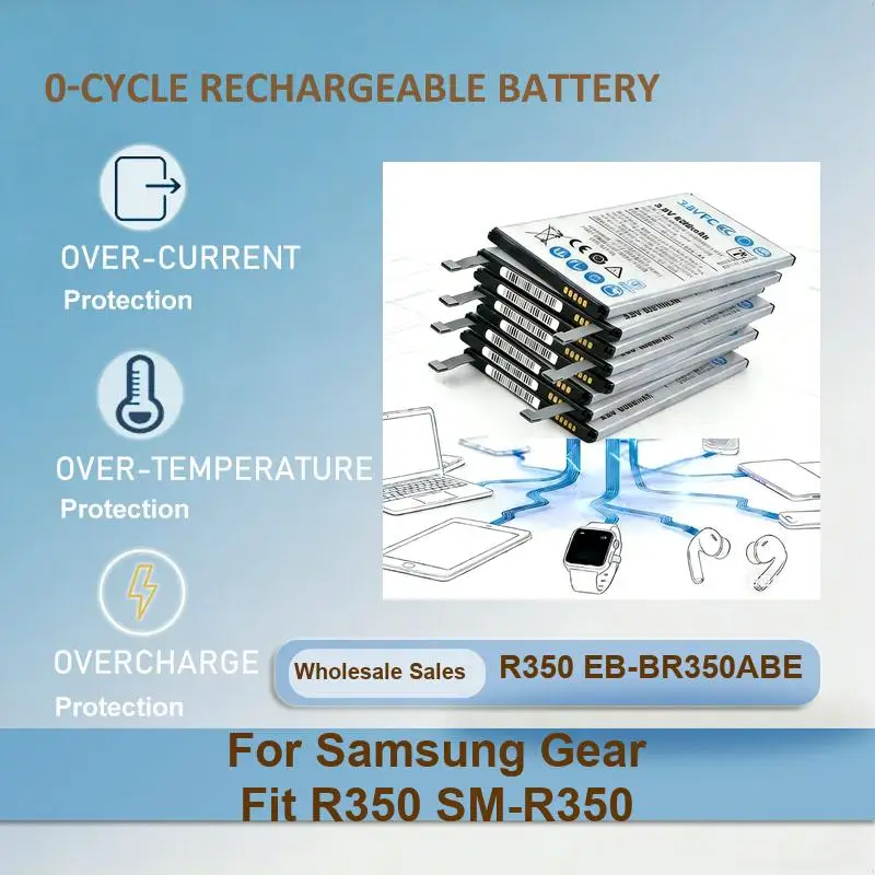 Battery For Samsung Gear S SM-R750 R750 Galaxy 1 V700 SM-V700 Fit R350 SM-R350 Live SM-R382