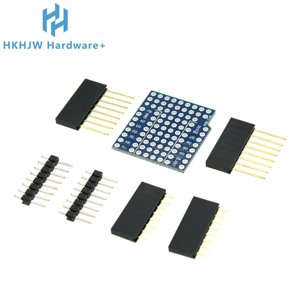 1PCS ProtoBoard Shield For WEMOS D1 Mini Double Sided Perf Board Compatible