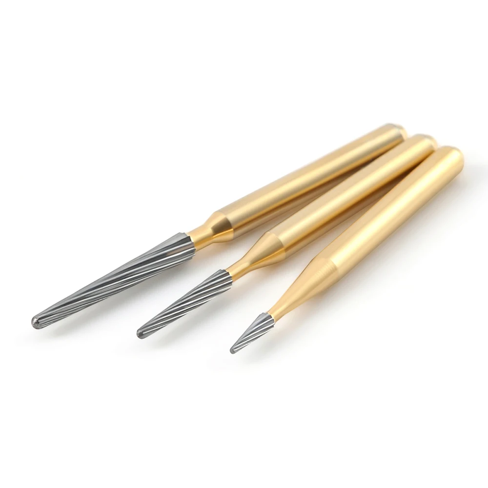 5 Stück/Box AZDENT Dentalbohrer, Hartmetallbohrer FG7114/FG7214/FG7714, Trimm- und Finish-Werkzeug für Hochgeschwindigkeits-Handstücke – Detail 4