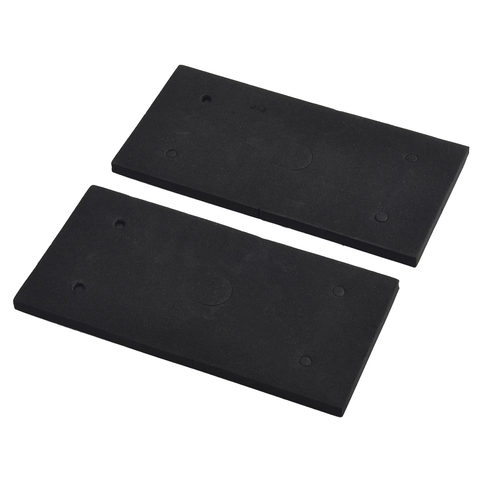 Brand New Accessories Sander Back Pads Foam 2 Pcs Machine Parts 18.5x9.3x0.8cm Black Easy Installation Replacement
