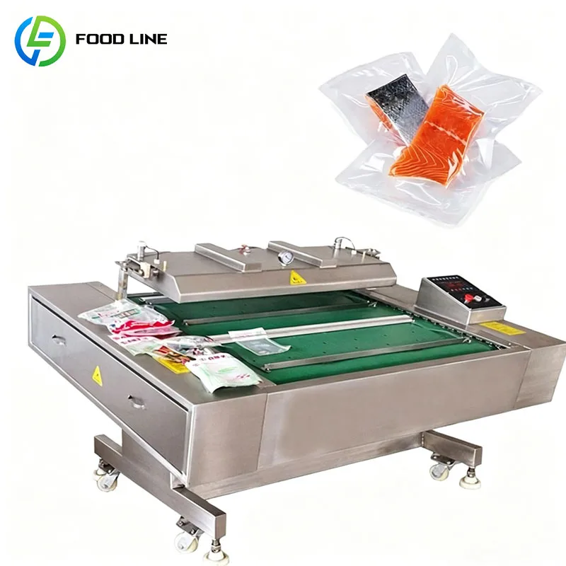 Vacuum Skin Pack Machine Commercial Food Packaging Equipment Meat Tray Sealing System Customized