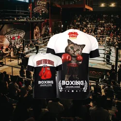 男性と女性のためのボクシングトレーニングTシャツ、MMAラッシュガード、タイガーキッズムエタイ、キックボクシングジャージー、ジムフィットネス、スポーツ、柔術シャツ