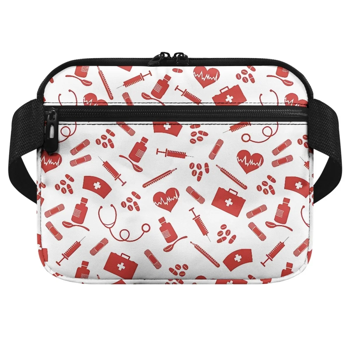 Multi bolso Fanny Pack para mulheres, organizador de cinto médico, Fanny Pack, bolsas de quadril, impressão sob demanda enfermagem, enfermeira e ao ar livre, 2021