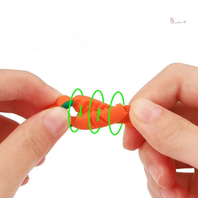 

[X6O] Cute Silicone Car Door Lock Buckle Protection Cover Elastic Anti Collision Carrot Shock Absorbing Pad Mute Cushion