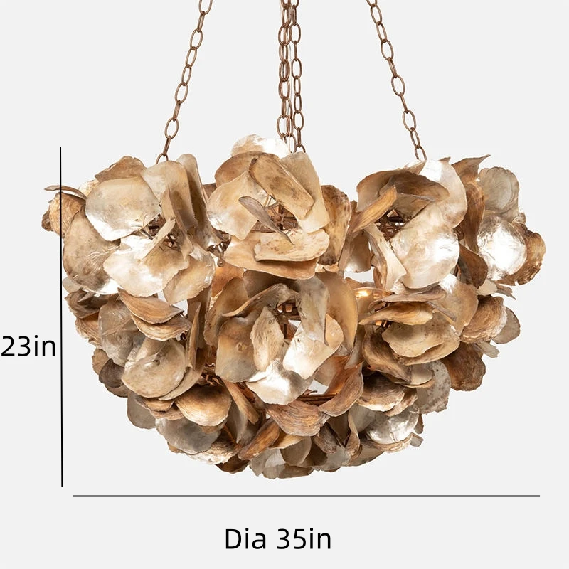 Venus Shell Chandelier  Italian Designed To Hang Luxurious Chandeliers For Use In Family Hotel Restaurant Villas Customized