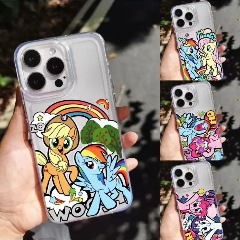 My Little Pony Twilight Cute Sparkle Rainbow Phone Case For iPhone 16 15 14 13 12 11 Pro Max XR XS MAX 7 8 Plus Y2K Kawaii Cover