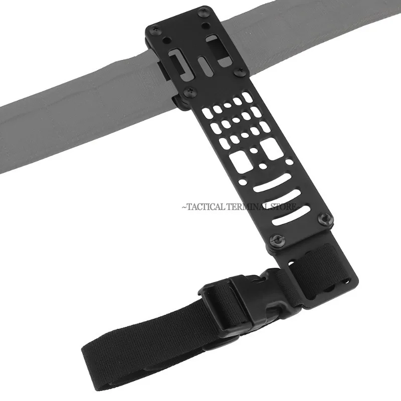 

Modular Holster Adapter Aluminum Alloy Platform Hunting Holster Quick Pull Adjustable for Hunting Airsoft Camping MOLLE Gear