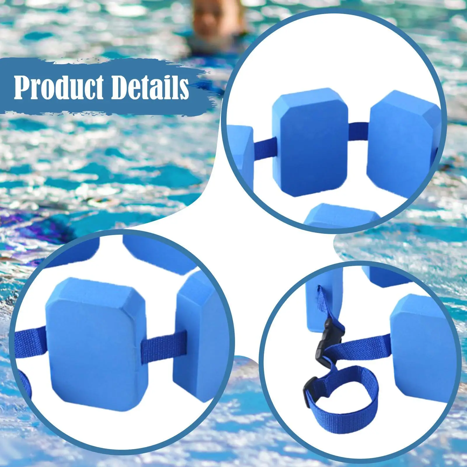 Swimming Belt Auxiliary High Buoyancy for Adults and Kids Waistband EVA Foam