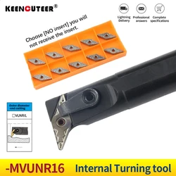1 pz S20R-MVUNR16 S25S-MVUNR16 utensili per tornio per metalli interni portautensili per tornitura interna VNMG16 inserti in metallo duro Set di utensili da taglio CNC utensili tornio