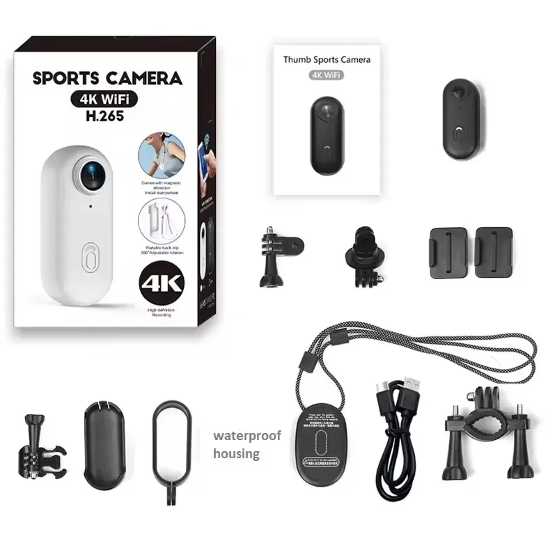 1080P FHB كاميرا يمكن حملها بالجسم قسط المحمولة يمكن ارتداؤها عمل كاميرا يمكن حملها بالجسم حجم الإبهام مقاوم للماء تسجيل كاميرا يمكن ارتداؤها على الجسم #2