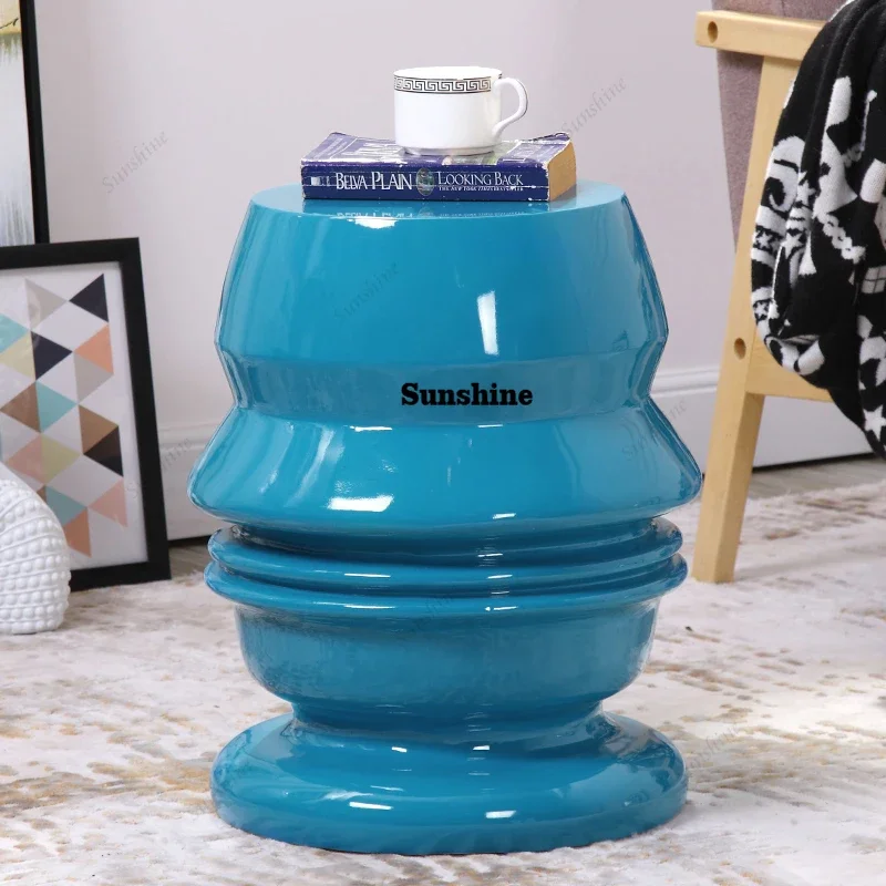 luxury side table black console table Nordic Contemporary corner coffee table  FT