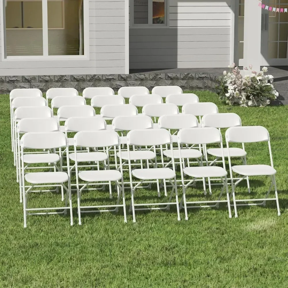 20 Pack Folding Chairs, 350lb Capacity, Portable for Events, Office, Weddings, Picnics, Kitchen, Patio