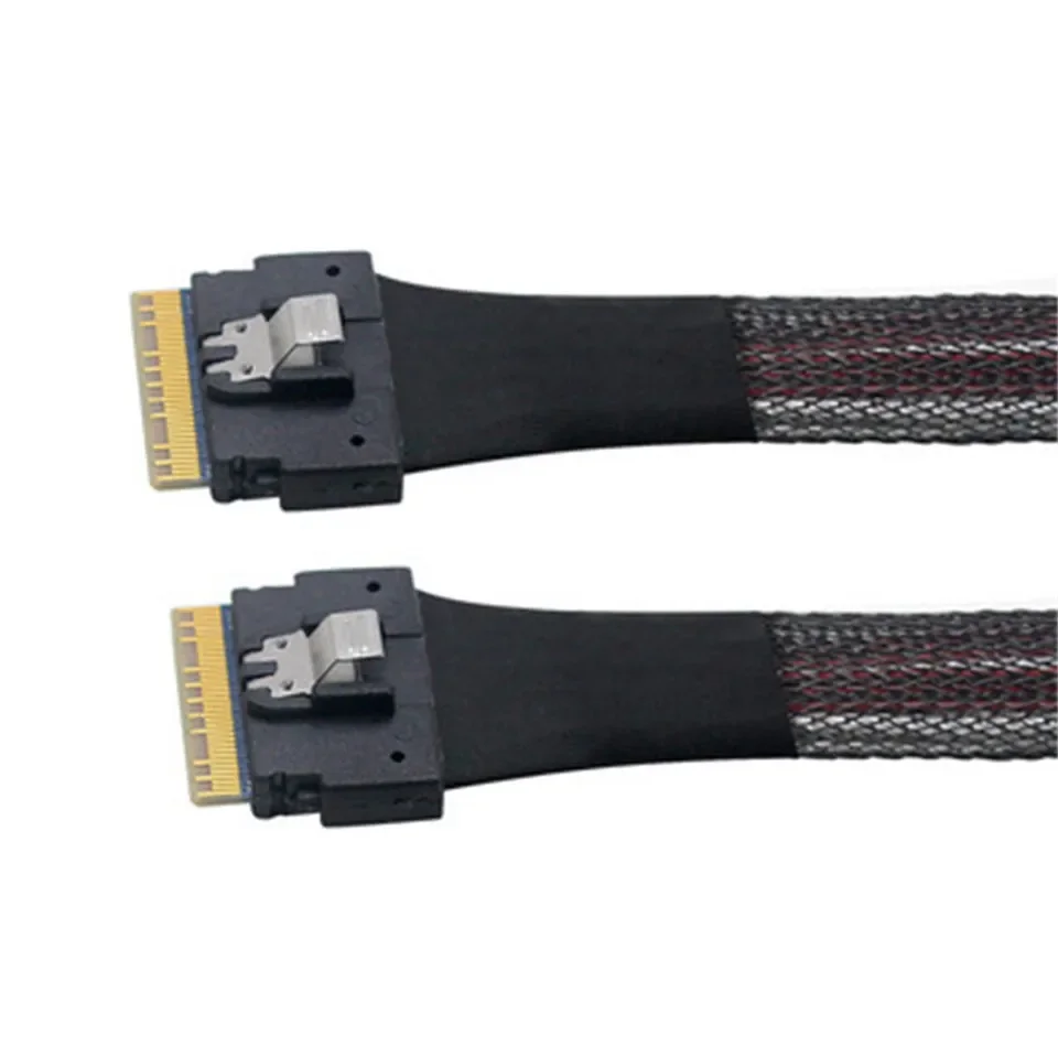 SFF-8654 74Pin Slim SAS to PCI-E Slimline SAS 4.0 SFF-8654 8i 74pin Host Cable