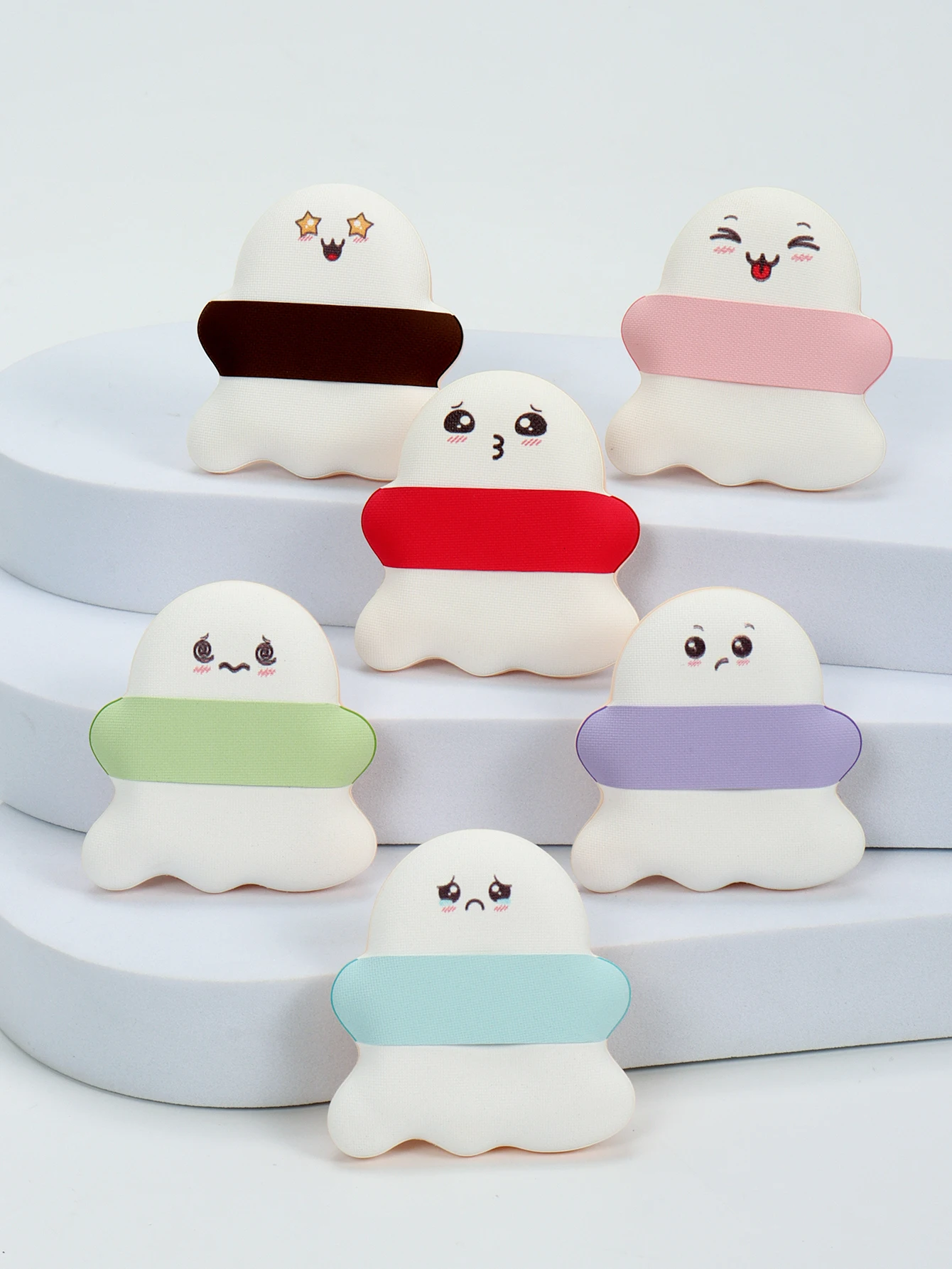 2/5/10 Sopro de pó de maquiagem ultrafino; Uso úmido ou seco; Sopro de pó com almofada de ar; Esponja de maquiagem portátil multifuncional