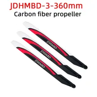 JDHMBD 3-360mm 3 Blade carbon fiber main rotor blade for ALIGN trex 470 SAB 380 JCZK 300C 450L ALZRC X360 KDS 360 RC helicopter