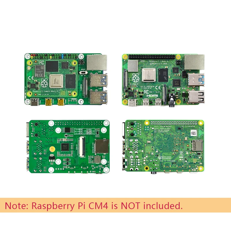 CM4-to-Pi4-Adapter Based on the Raspberry PI CM4 conversion 4B adapter expansion board, an alternative to the Raspberry PI 4