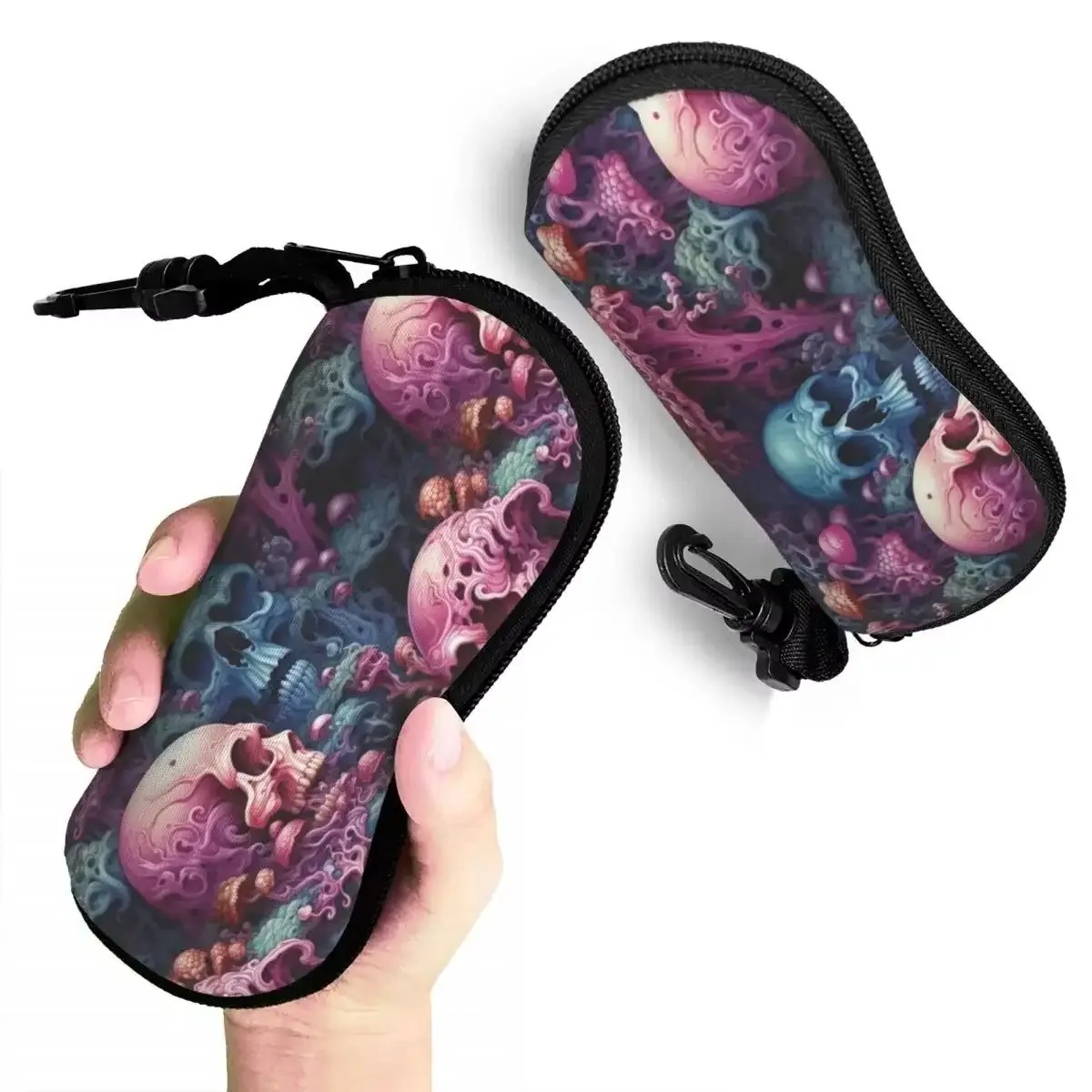 

Shell Glasses Case Unisex Fashion Horror Skeleton Death Eyeglasses Case Sunglasses Protector Box