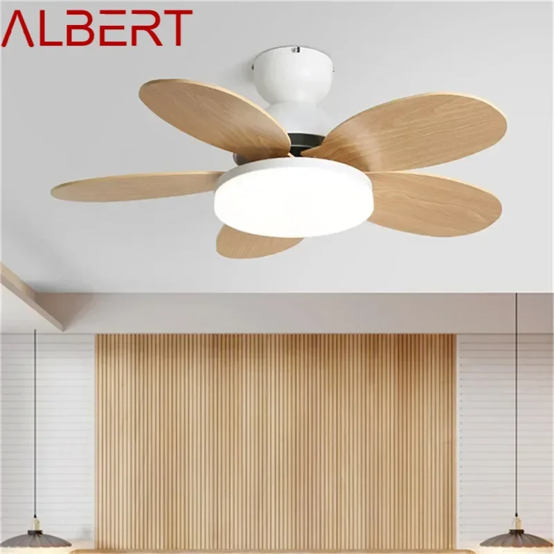 ALBERT Modern Fan Light LED Luxury Living Room Restaurant Bedroom Children's Room Ceiling Fan Light Remote Electric Fan Light