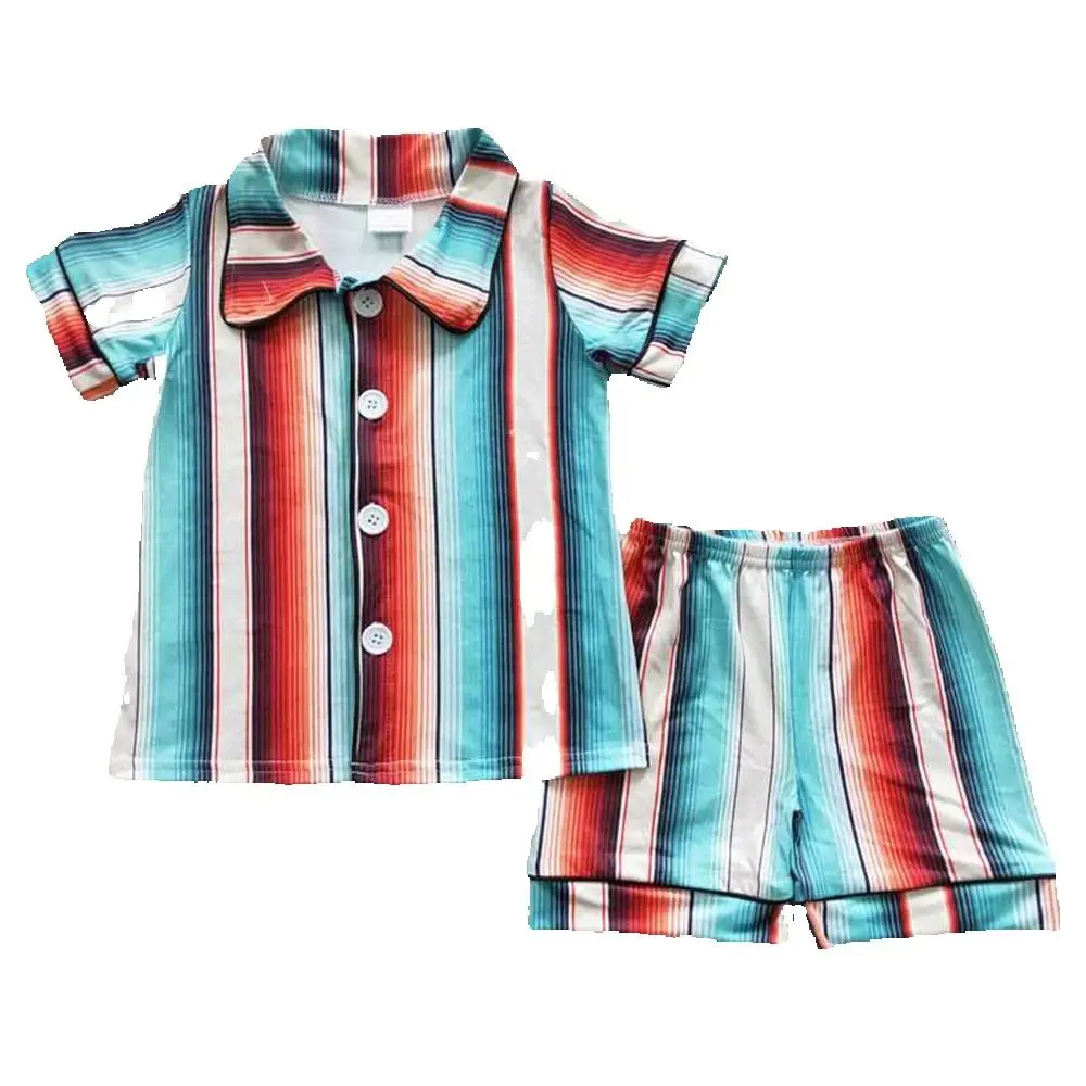 

Baby Kids Children Western Summer Shorts Pajamas