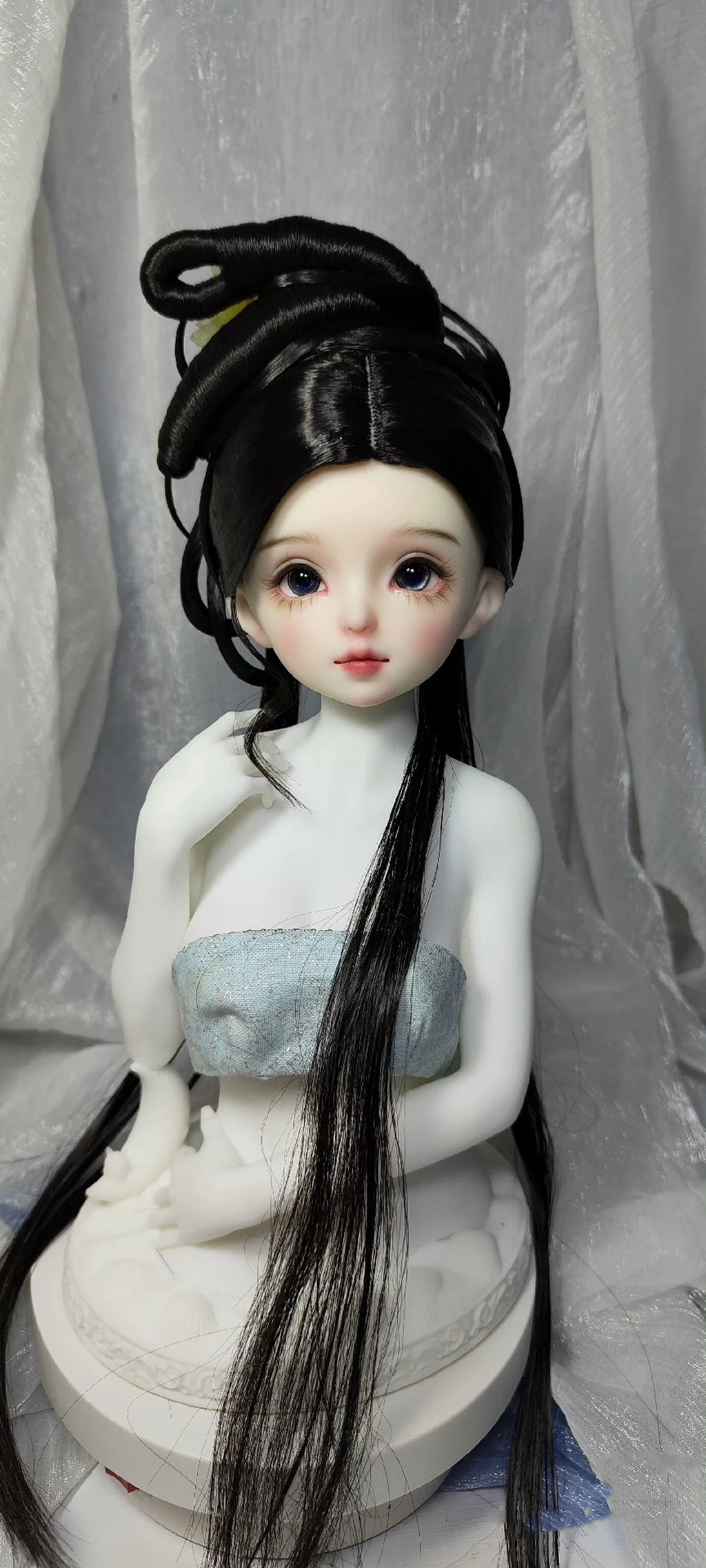 Peruka BJD w skali 1/4 1/3, strój starożytny, Hanfu, wróżka, długie włosy, peruki retro dla BJD/SD MSD SD13, akcesoria dla lalek dziewczęcych SSDF, C2285