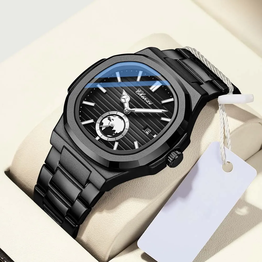 

Мужские кварцевые часы CHENXI: Новинка, модный деловой стиль, с датой, малым секундным циферблатом, мужские наручные часы