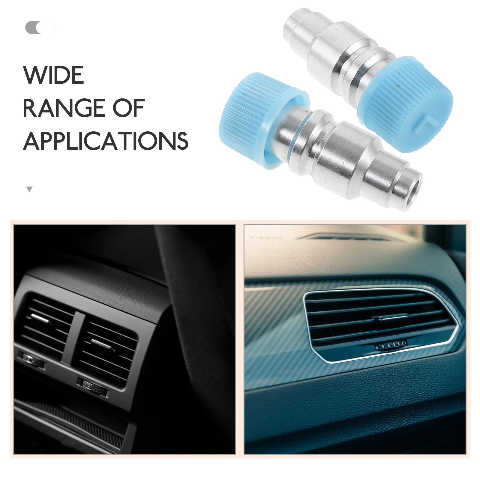 

2 шт. адаптер для кондиционера для автомобиля, быстроразъемные соединители с высоким и низким разъемом, набор адаптеров для хладагента, стабильная герметичная замена