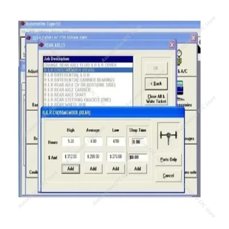 Picture 6: Automotive Expert V11.33 Car Repair Software obd2 scanner Best Shop Management Software TIME Unexpire Patch Car Maintenance Tool