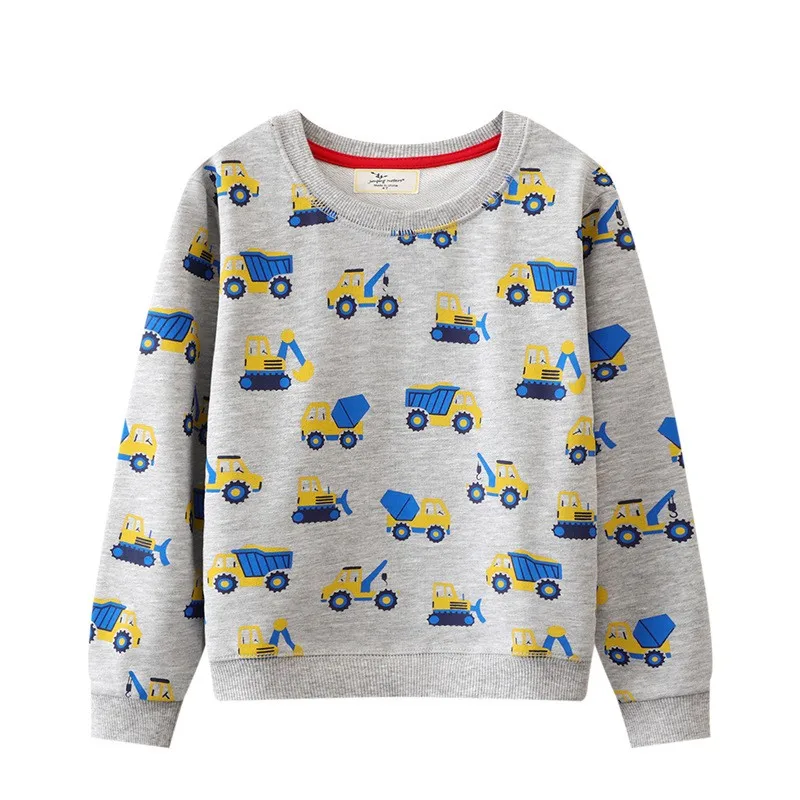 

Jumping Meters 2-7T New Design Boys Girls Sweatshirts Baby Hooded Shirts Kids Clothes Long Sleeve Autumn Cartoon Children's Wear