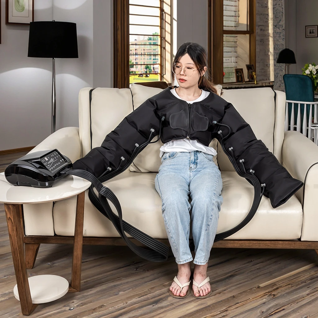 Medical 510K Approved Lymphedema Massage Machine For Arm Waist And Leg 6 Airbags Air Compression Recovery Pump