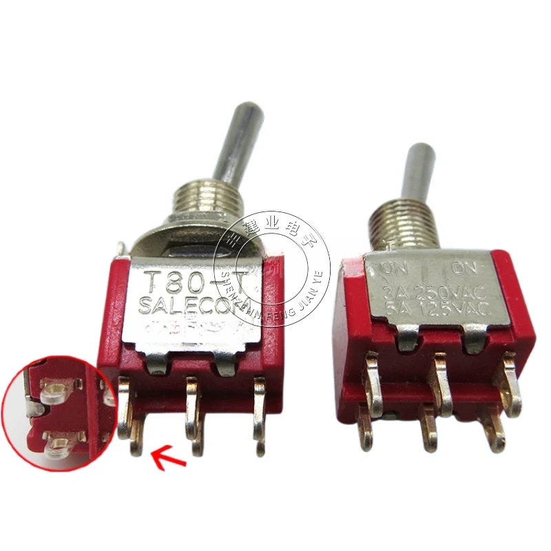 Taiwan, Xinghan SH 6 feet 2 gears, toggle, shaking arm switch T8011 T80-T button switch