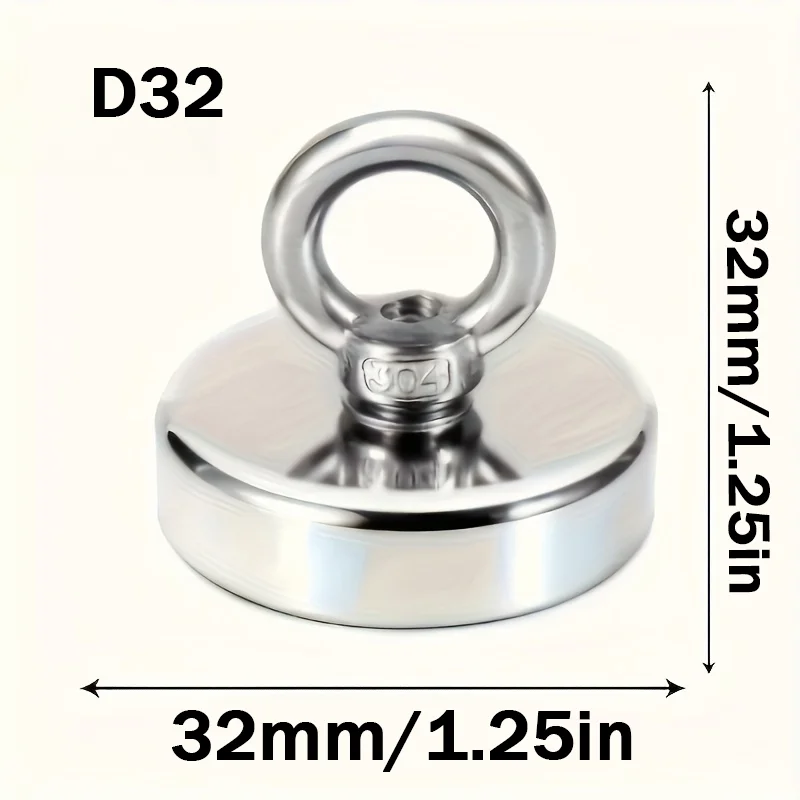 SNJ32/42/48/60/70/90 Ultra Starker Angelmagnet Hochleistungsfähig, Robuster Angelmagnet mit Ösenbolzen für den Outdoor-Angelbedarf – Detail 2