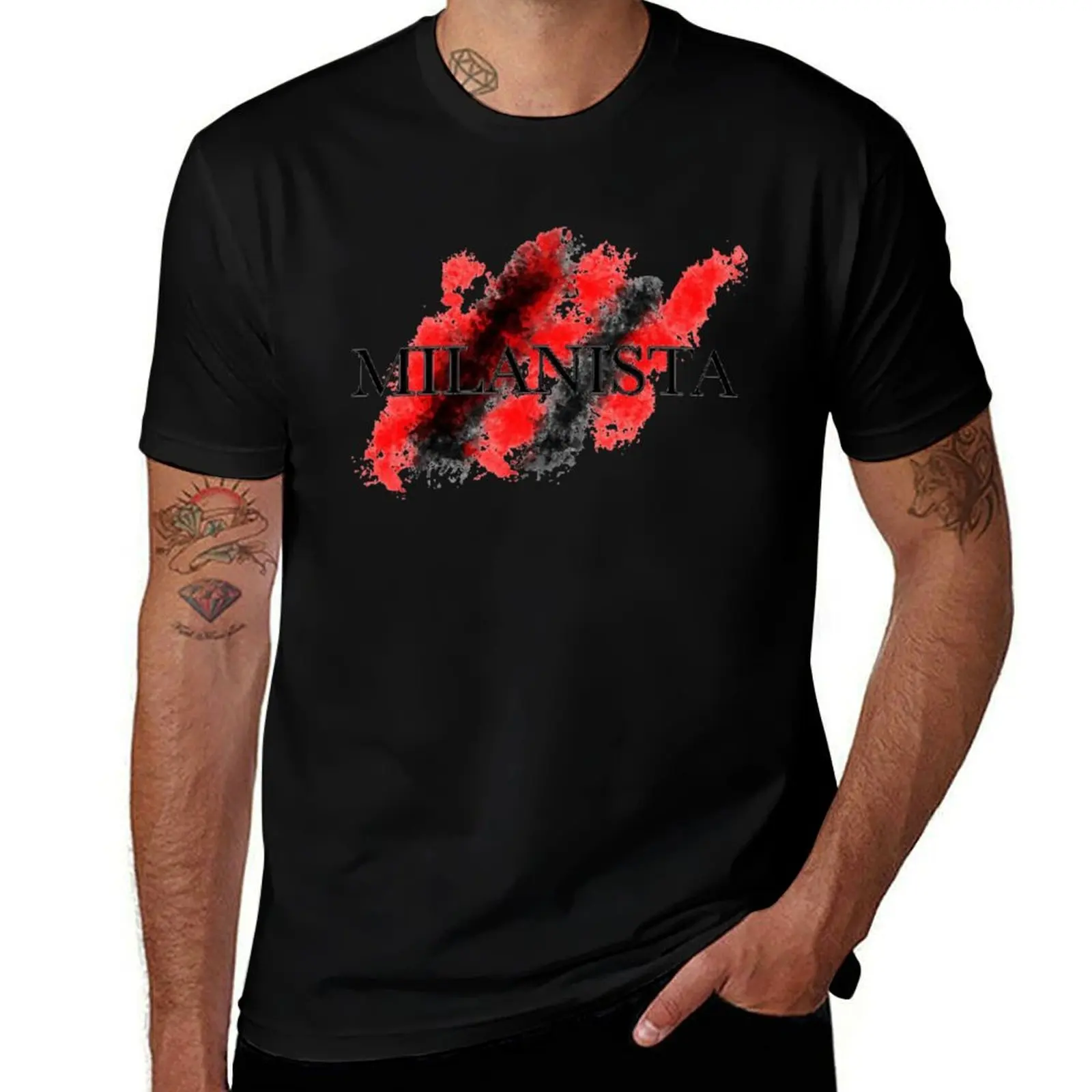 

milanista T-Shirt football t shirt street wear vintage clothes mens cotton t shirts