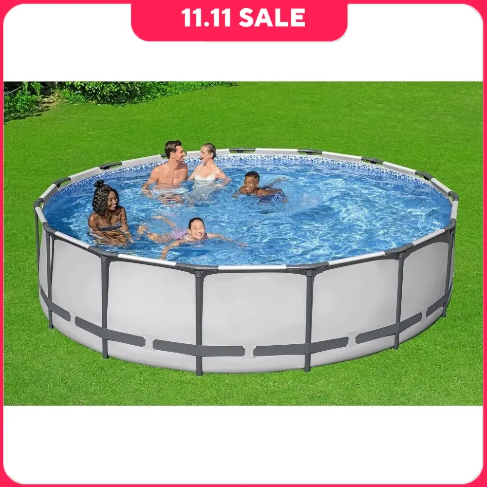 Swimming Poor,  Above Ground Pool Set - 3955 Gallon, Outdoor Family Pool, Corrosion & Puncture Resistant, Outdoor Swimming Poor