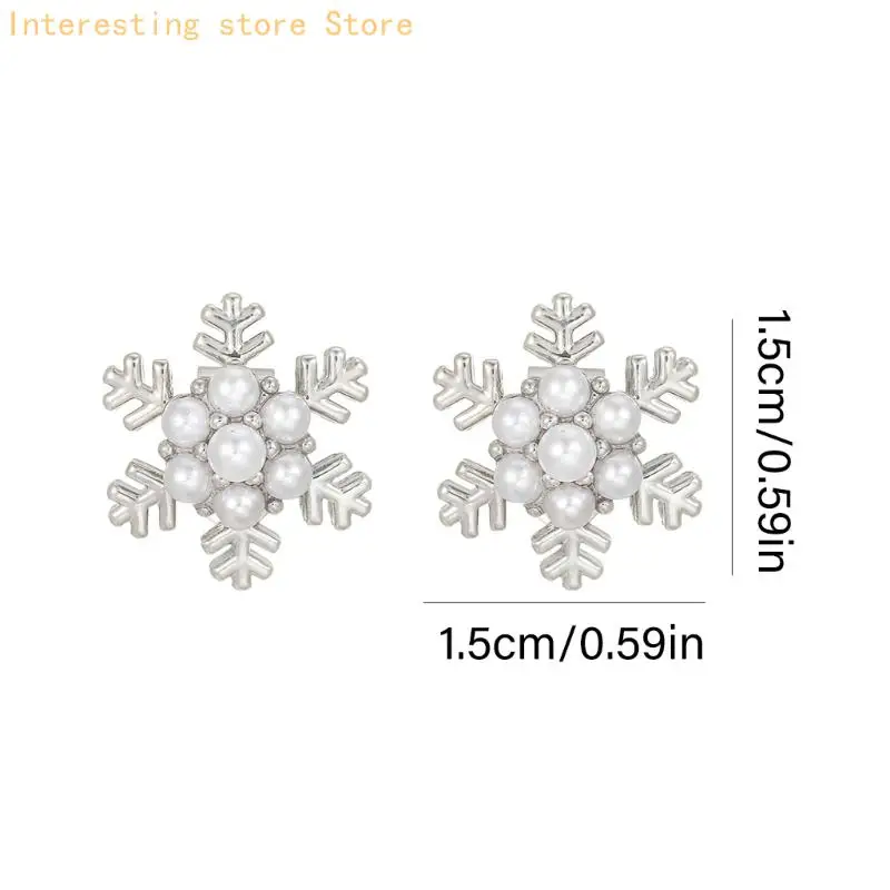 Schneeflocken-Ohrhaken-Charm-Ohrclip für Freeclip 1/2 Zubehör für den täglichen Look 55KC – Detail 6