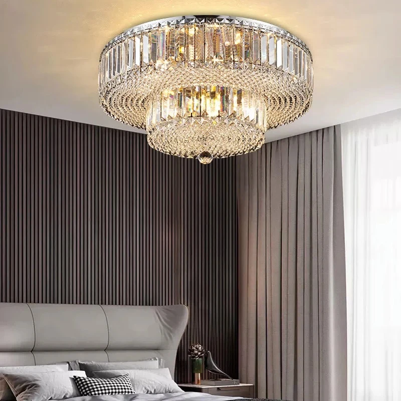 

CX238FH Luxury Decoration Crystal Ceiling Lamps Home Decor Led Ceiling Chandelier 2024 Modern for Living Room Bedroom