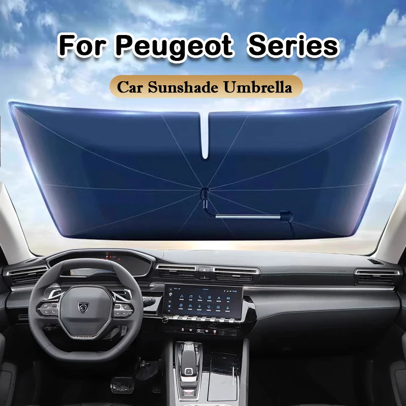

Car Windshield Sunshades Umbrella Sun Protection Foldable Summer Auto Accessories for Peugeot 206 207 308 3008 408 4008 508 5008