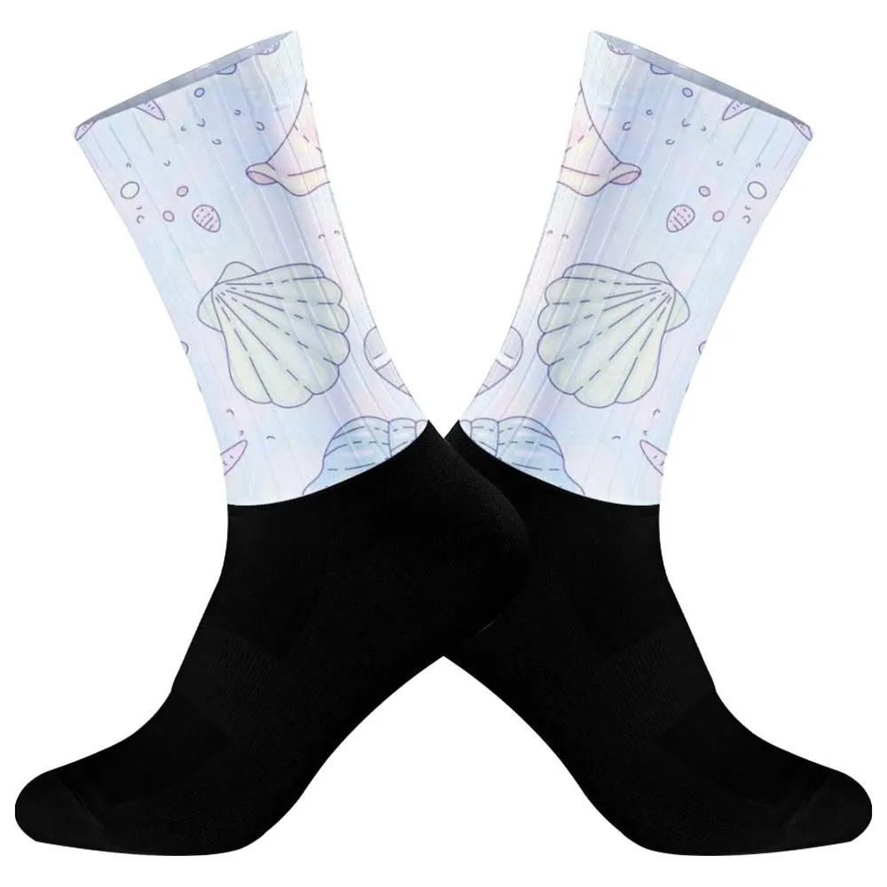 

2025 New Outdoor Compression Sports Racing Socks Cycling Socks Breathable Road Bicycle Socks
