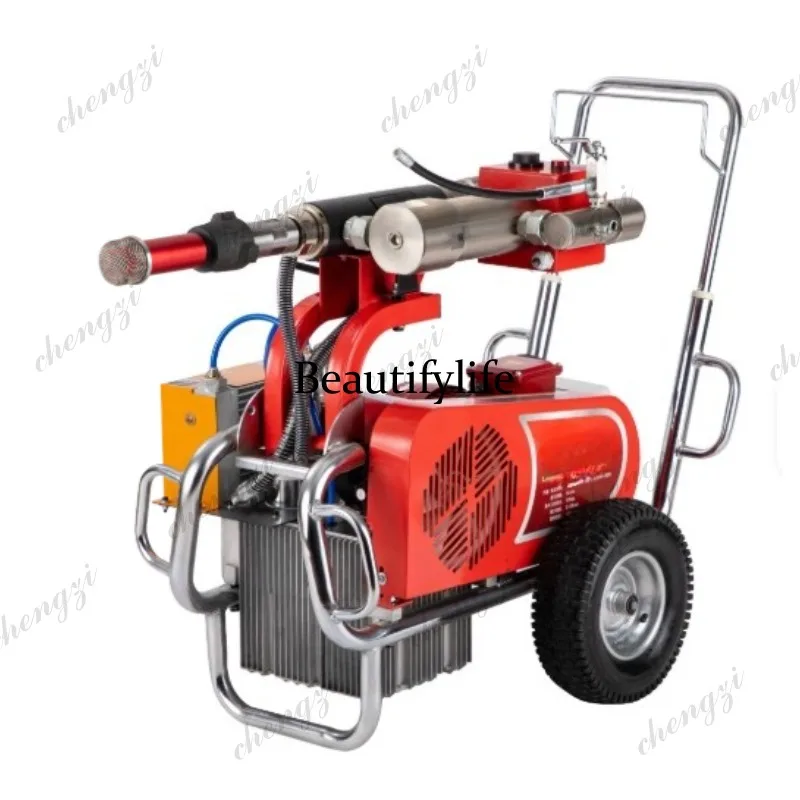 AS High-speed rail ultra-high pressure oil-based polyurethane sprayer single  double component waterproof coating putty powder