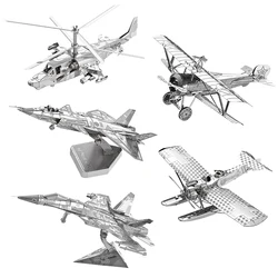 Aircraft II 3D Metal Puzzle F35 model KITS Assemble Jigsaw Puzzle Gift Toys For Children
